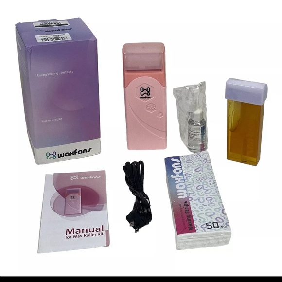 Waxfans Roll On Body Hair Hot Wax Kit for At Home USB Hair Removal NEW OPEN BOX - Picture 1 of 3